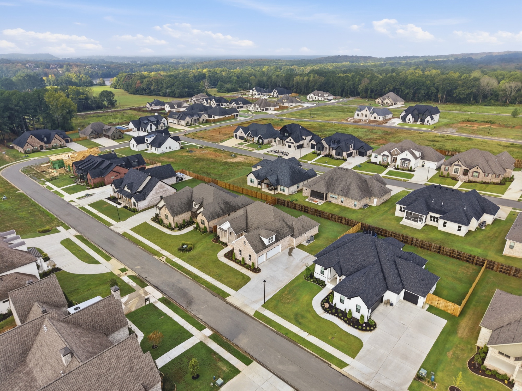 The same aerial with street cars removed
