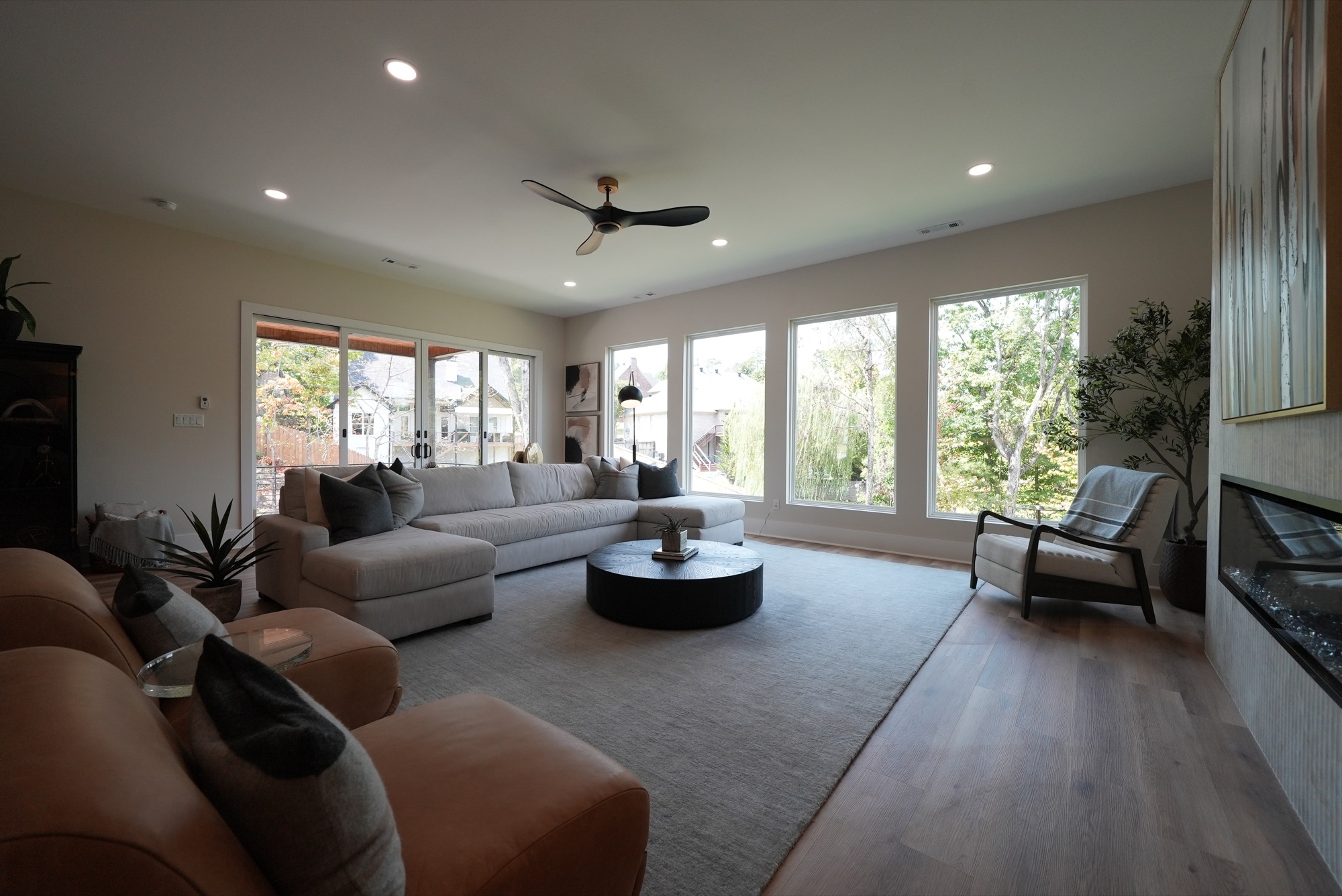 Living room as shot, before the listing edit